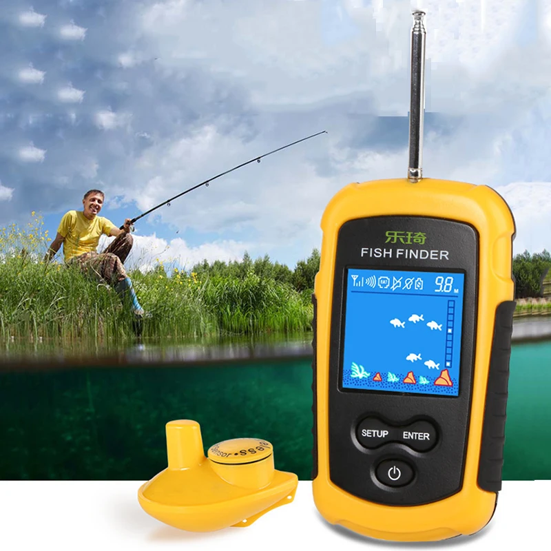 “ Recarregável sem Fio Portátil Sonar Fish Finder Fishfinder