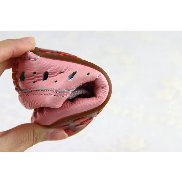Весенне-летняя детская обувь для малышей 0-1 лет сандалии из натуральной кожи дышащая обувь с мягкой подошвой для малышей