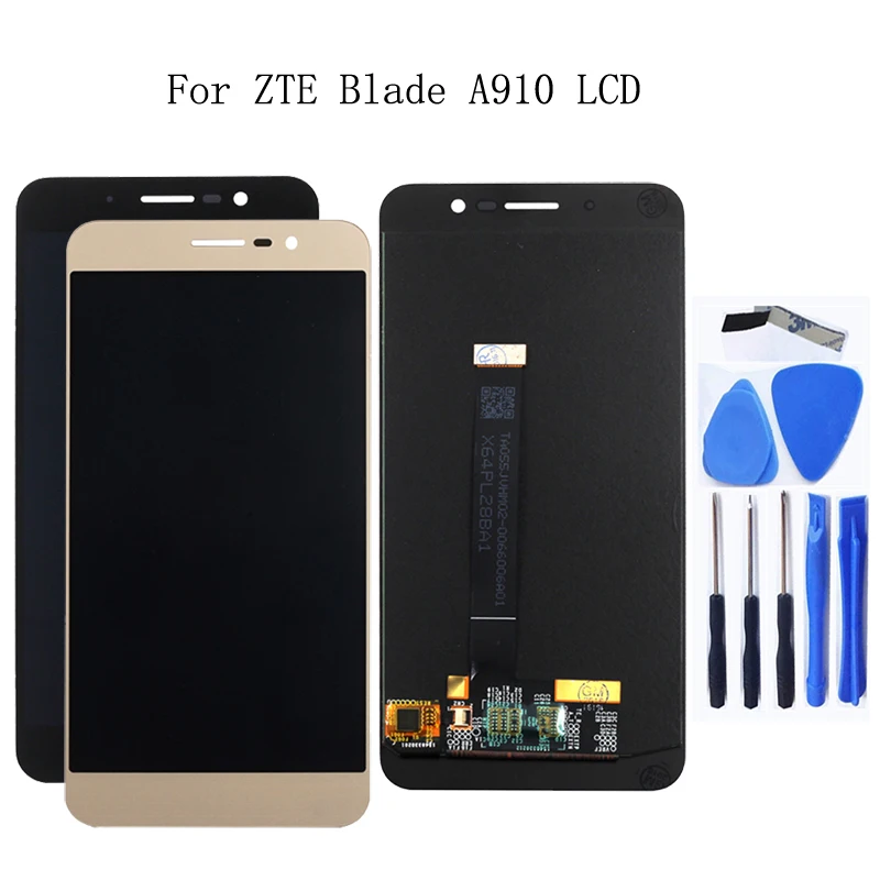 5 &quotоригинал для ZTE blade A910 BA910 ЖК дисплей кодирующий преобразователь сенсорного
