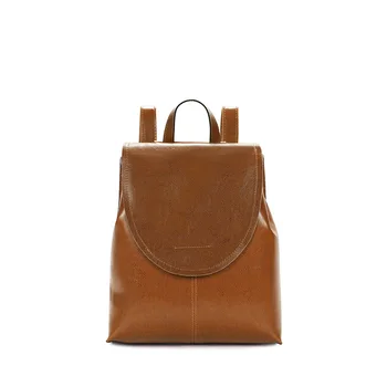 

7964-D New Fashion Cowhide Leather women's double shoulder bag Ladies' multi-function Leather Backpack Women Bag