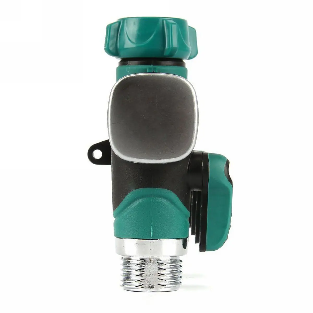 JX-LCLYL 4-Way Water Tap to Hose Connector Heavy Duty Garden Water Hose Splitter Green