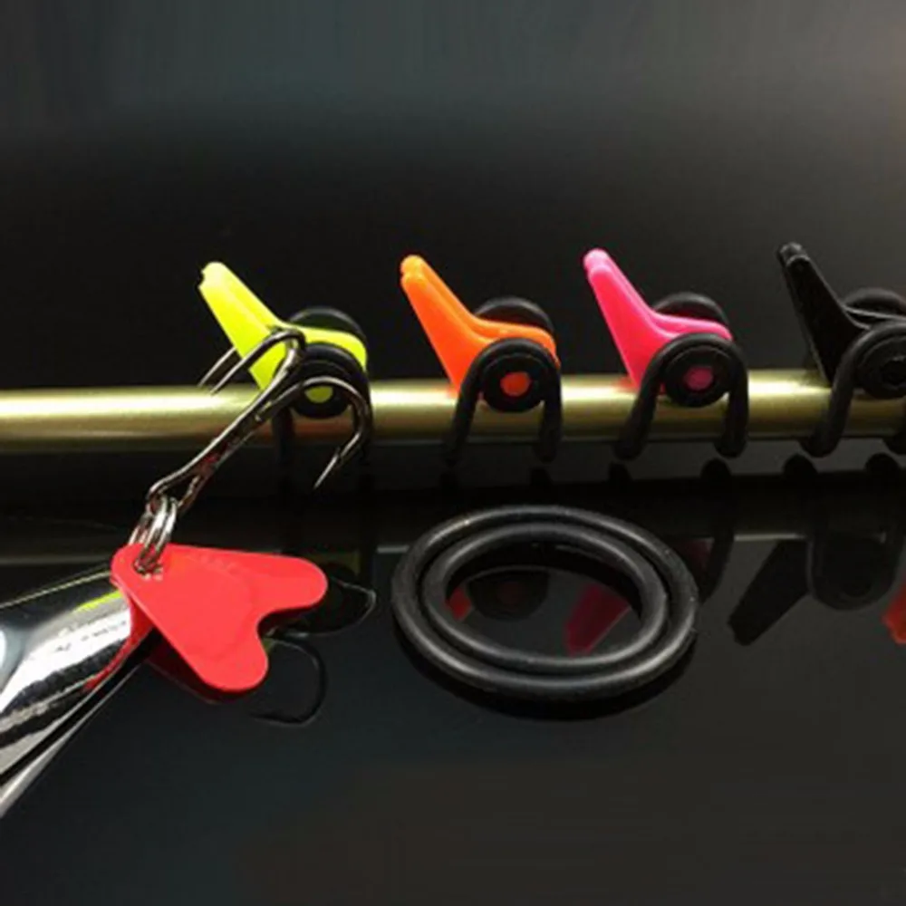 1 set Hook Secure Keeper Lure Spoon Bait Treble Holder Jig Hooks Safe Keeping for Fishing Rod