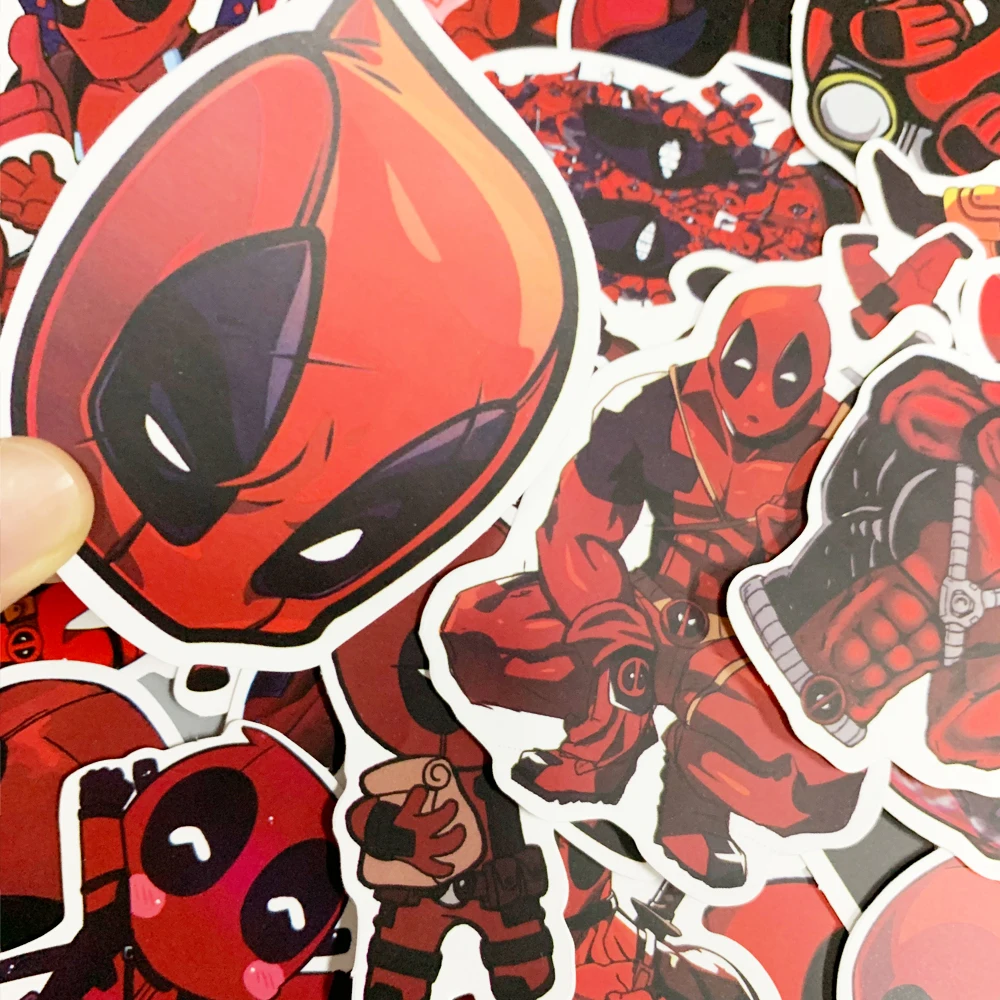 35 шт. Marvel Deadpool граффити наклейка s для DIY Наклейка на Дорожный Чехол для ноутбука СКЕЙТБОРД гитара холодильник мода подарок наклейки