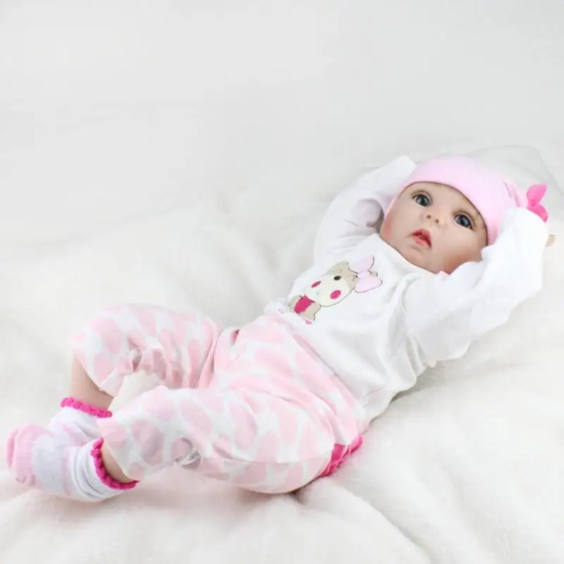 55 см Reborn Baby Doll, Детские Силиконовые Имитационные куклы, игрушки, мягкие реалистичные детские куклы Playmate для новорожденных девочек и мальчиков, подарки на день рождения