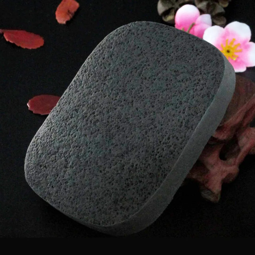 Bisturizer Мягкая натуральная черная Губка из бамбукового угля косметическая губка для мытья лица черный уголь горячая распродажа