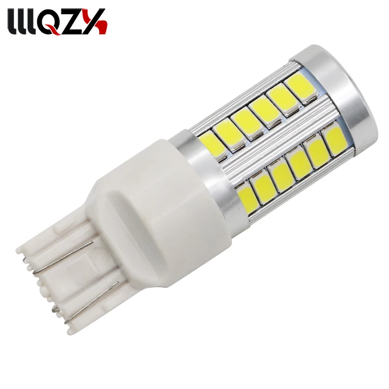 

T20 7443 W21/5W 33 SMD 5630 5730 LED Auto Brake Lights 21/5w Car DRL Driving Lamp Stop Bulbs Turn Signals Red White Amber DC 12V