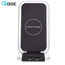 DCAE Qi Wireless Charger For iPhone X Samsung Note 8 S8 Plus S7 S6 Edge Phone Fast Wireless Charging Docking Dock Station