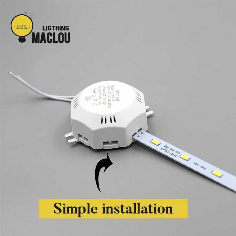 MACLOU 24 Leds 5730 SMD LED Ceiling Lamp Cold White High Bright 12W 16W 24W LED Octopus Round Ampoule LEDLight Lamparas De Techo
