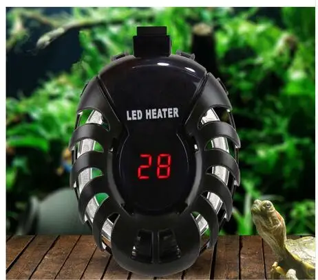 25 Вт 50 Вт 75 Вт 100 Вт мини-круговой нагревательный стержень с цифровым дисплеем ручной контроль температуры аквариумная черепаха водонагреватель