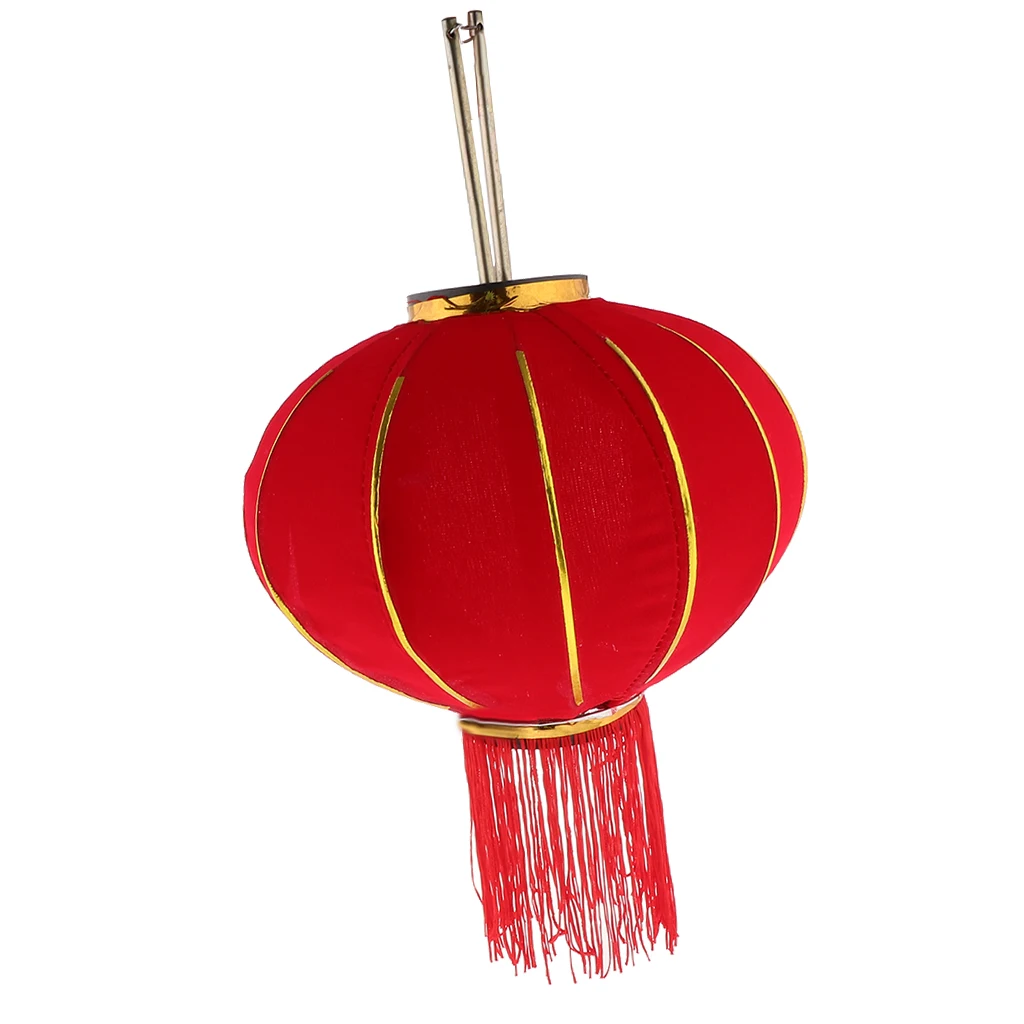Red Chinese New Year Lantern Flocking Hanging Lantern Spring Festival Home Decoration