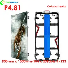 Уличная прокатная светодиодная дисплей P3.91 P4.81 smd kinglight чип 3 года гарантии полноцветный рекламный светодиодный экран