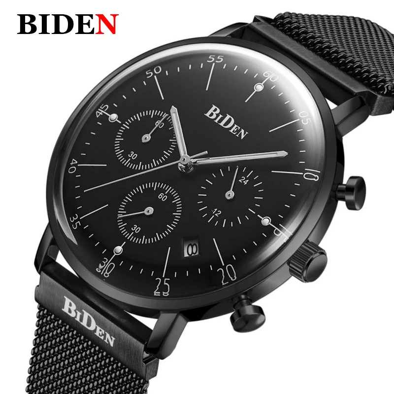 

Fashion Men Watch Top Luxury Brand Watches Men Stainless Steel Mesh Strap Quartz-watch Ultra Thin Dial Clock Relogio Masculino