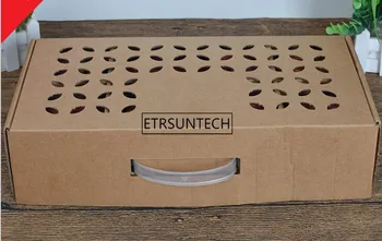 

50pcs Large Gift Boxes 38.5*20.5*9cm Cutout Vintage Style Kraft Paper Gift Box Blank Packaging Box for Fruit With Handle