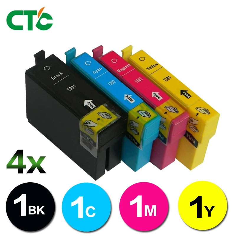 

Compitalbe for Epson T1301 T1302 T1303 T1304 (T1306) Ink Cartridges for Epson B42WD 525WD BX535WD BX625FWD BX630FW SX525WD
