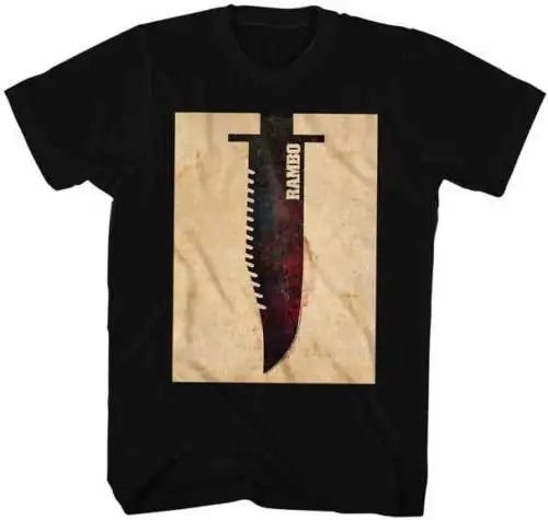 Rambo First Blood Survival Knife Adult T Shirt Great Movie | Мужская одежда