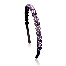 CHIREMA Модные женские обручи для волос фиолетовые стразы и кристаллы обручи для волос элегантные женские повязки для волос головные уборы аксессуары для украшения волос