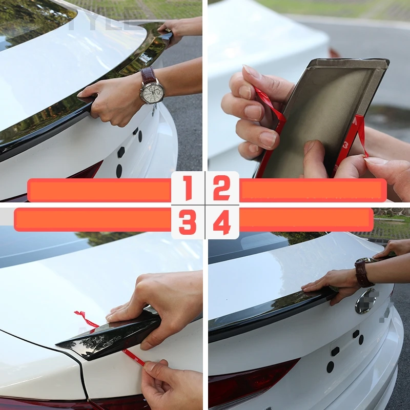 Защита для заднего бампера hyundai Elantra 2016 2017 2018 противоскользящая накладка крыло