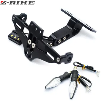 

ZRIHE Universal motorcycle cnc motor holder license plate license plate frame for yamaha kawasaki aprilia ktm ducati BMW Suzuki