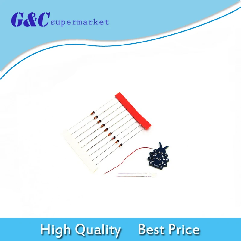

Mobile Phone Signal Flash LED Light Kit Radiation Power Supply DIY Kit GSM Mobile ICSK032A