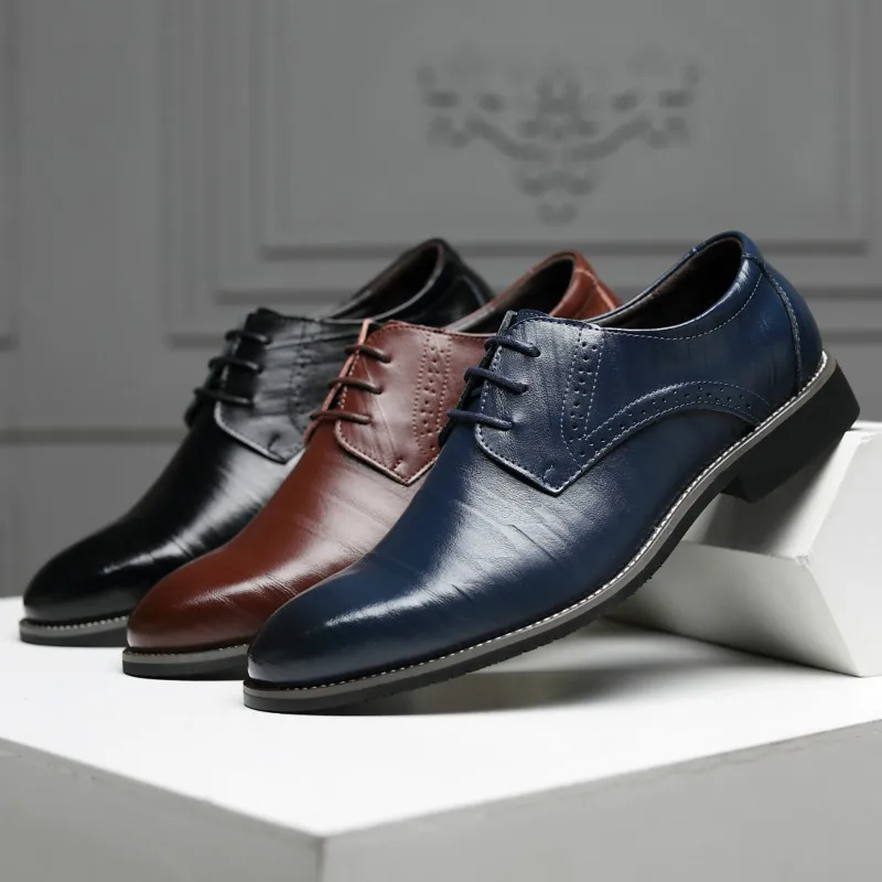 

2018 new arrival men's shoes Lace Up Loafer Comfortable Classic Formal Fashion Modern Formal Business Shoes
