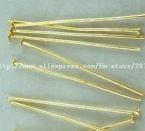 

30mm Gold Plated Metal Head Pins Jewelry Findings