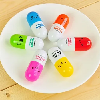 

Korea stationery fresh pills 0.5mm retractable ballpoint pen prizes supplies