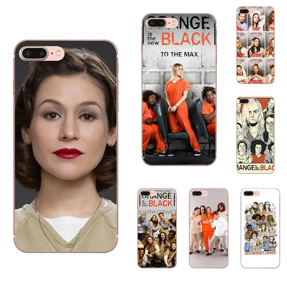 Мягкий силикагель для Apple iPhone 4 4S 5 5C 5S SE 6 6S 7 8 Plus X XS Max XR Оранжевый Новый черный