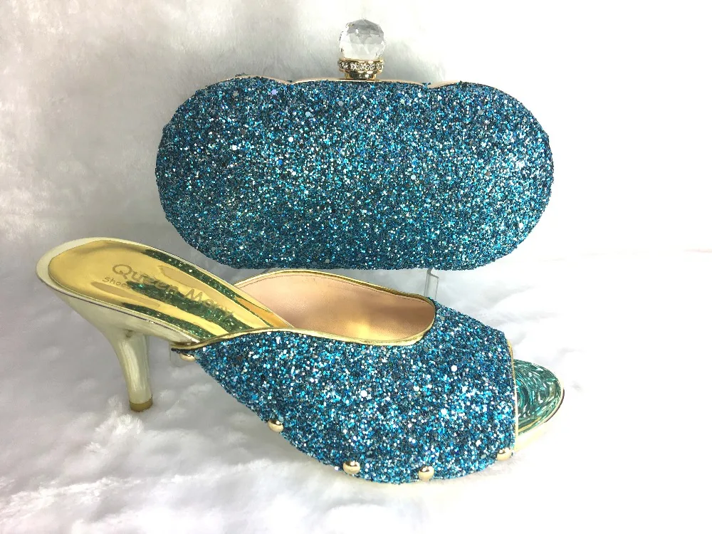2016 Italian Shoes With Matching Bags For Party High Quality African Shoes And Bags Set for