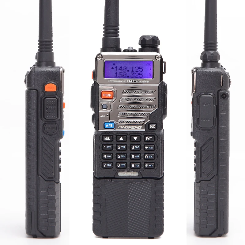 Портативная рация высокой мощности Baofeng UV 5RE 8 Вт 3800 мАч 10 км uhf vhf дальность
