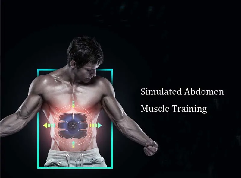 Электрический перезаряжаемый стимулятор мышц живота ABS EMS тренажер фитнес-тренажер для похудения Массажер для коррекции фигуры
