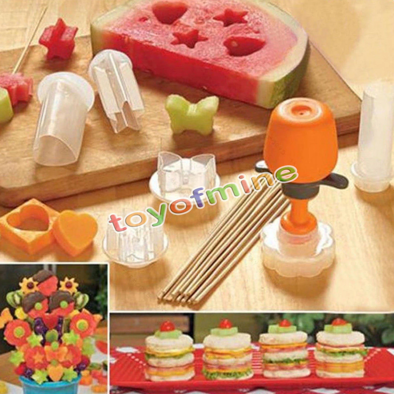 6 Pcs Ecologique Fruits Forme Cutter Trancheuse Alimentaire Decorateur Fruits Gateau Salade Aide De Cuisine Accessoires De Cuisine Outils Coeur Etoiles Aliexpress