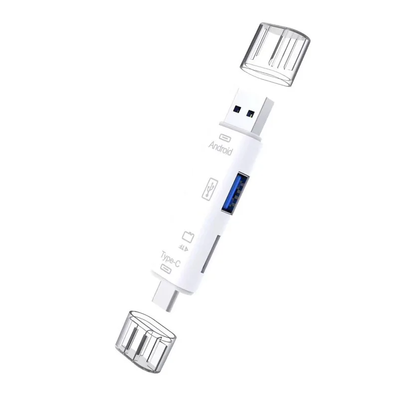 MiOYOOW 3 в 1 type-C кард-ридер Micro usb type-C флэш-накопитель адаптер разъем высокоскоростной SD TF памяти OTG кард-ридер