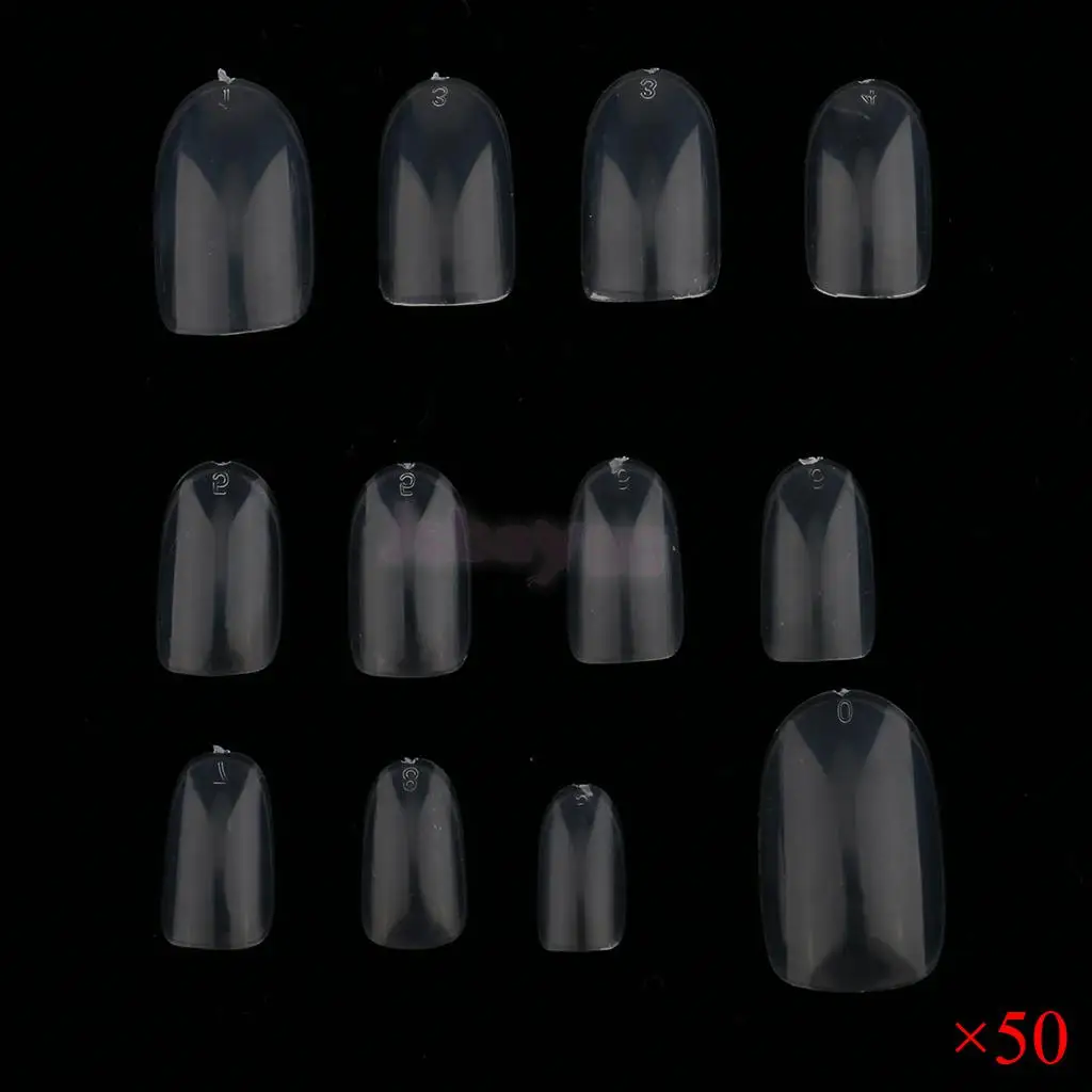 BULK LOT 600pcs Clear UV Gel False Fake French Full Cover Nail Art Tips