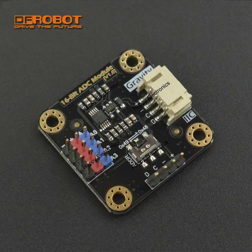 DFRobot Gravity I2C ADS1115 16 битный модуль ADC конвертер аналогового сигнала AD каскад 3 ~ 5 0 В