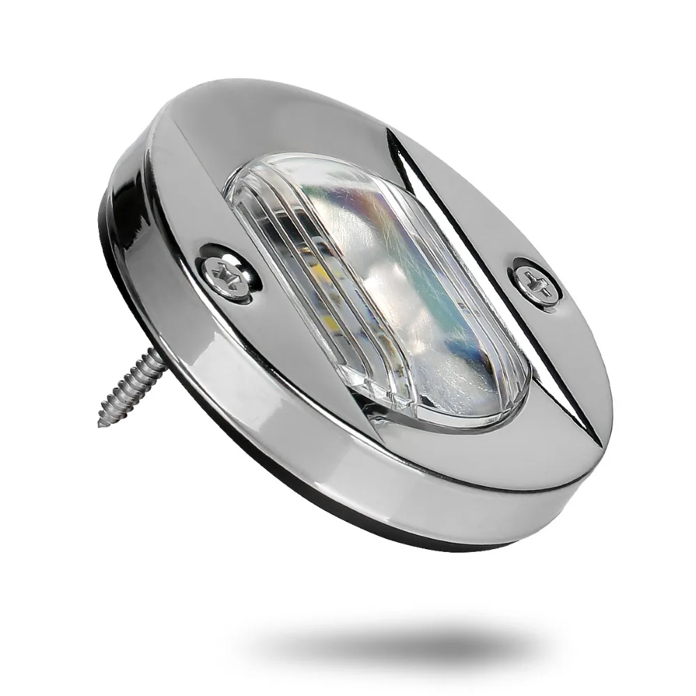 BOAT MARINE 3/" Diameter Stainless Steel Round Transom Mount Navigation Light