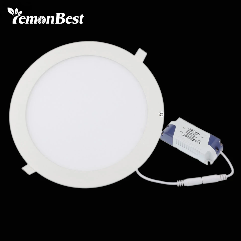 LemonBest 9 W светодиодные панели 900LM круглой формы 110 v 220 v ультратонкая SMD 2835 светодиодные точечные светильники для дома теплый/холодный белый