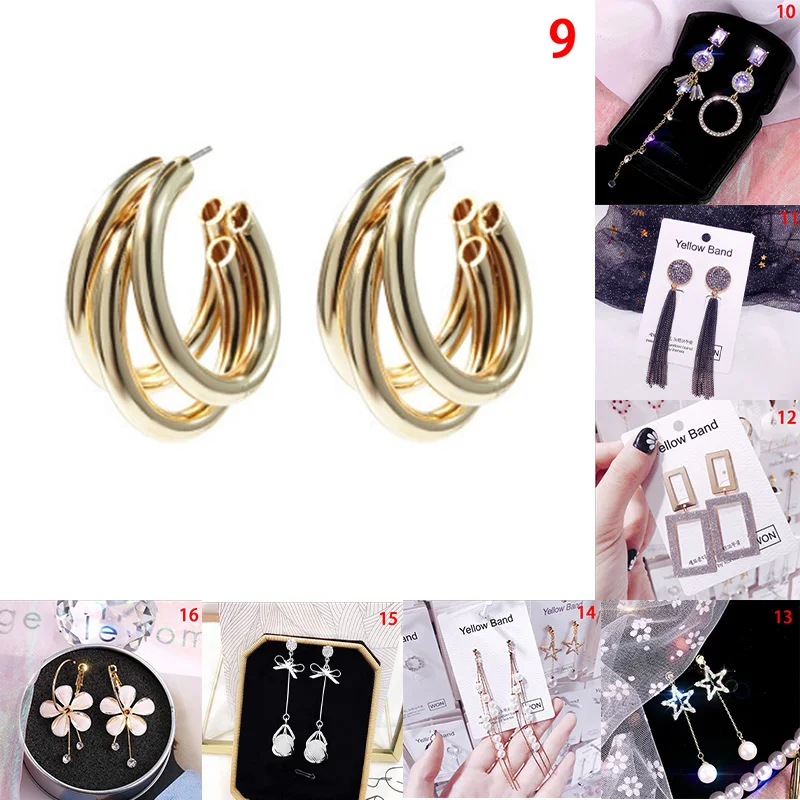

32 Styles Women Wild Long Earrings S925 Retro Stud Earrings Tassel Earrings New