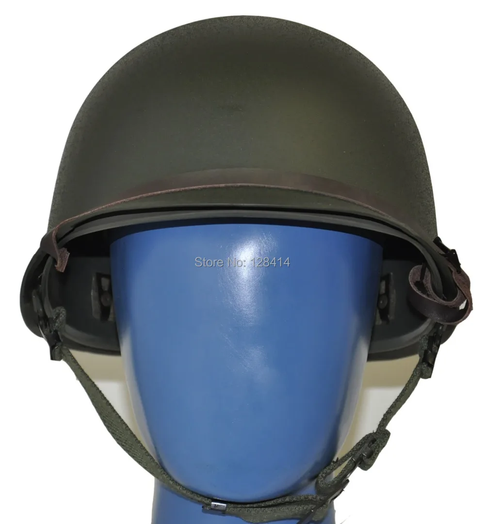 MILITECH USA M1 Replica Helmet With Inner ABS Helmet WW2 M1 Double Decker Helmet Motorcycle Safety Steel Helmet World War 2 maryland terrapins deluxe replica helmet college replica helmets