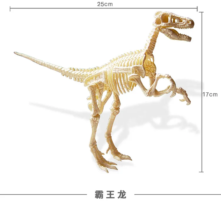 UKENN динозавр fossil плесень 18-26 см длина каркасная модель динозавра 3D Динозавры головоломки 7671 - Цвет: 7673