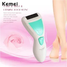 Kemei Battery Operated Electric Dead Skin Callus Remover Pedicure foot care Exfoliator Heel Cuticles + 1 Extra roller P00