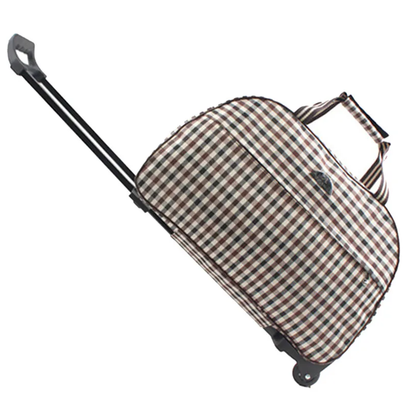 Высококачественная тележка для багажа на колесах сумка Женская дорожная сумка металлическая ручная тележка Женская и мужская сумка большая упаковка Дорожный чемодан - Цвет: 3