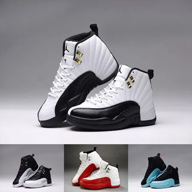 jordan 12 blanco con negro