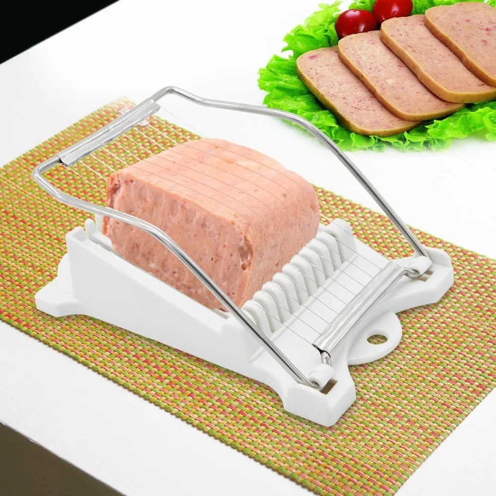 Luncheon Meat Slicer Cheese Boiled Egg Ham Cutter Fruit Slicer BPA Free 180°Rotatio (7)