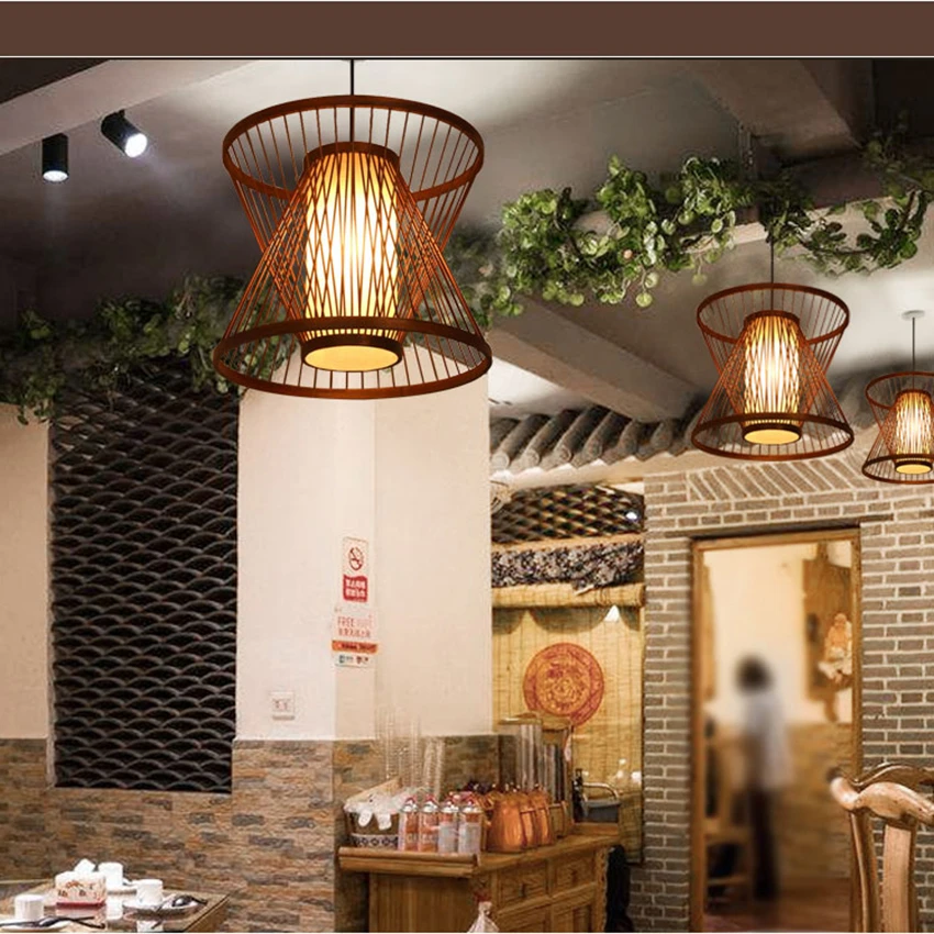 

Nordic Wooden Led Pendant Lights Lighting Loft Home Interior Decor Bamboo Wooden Pendant Lamp Luminaire Hanging Lamp Industrial