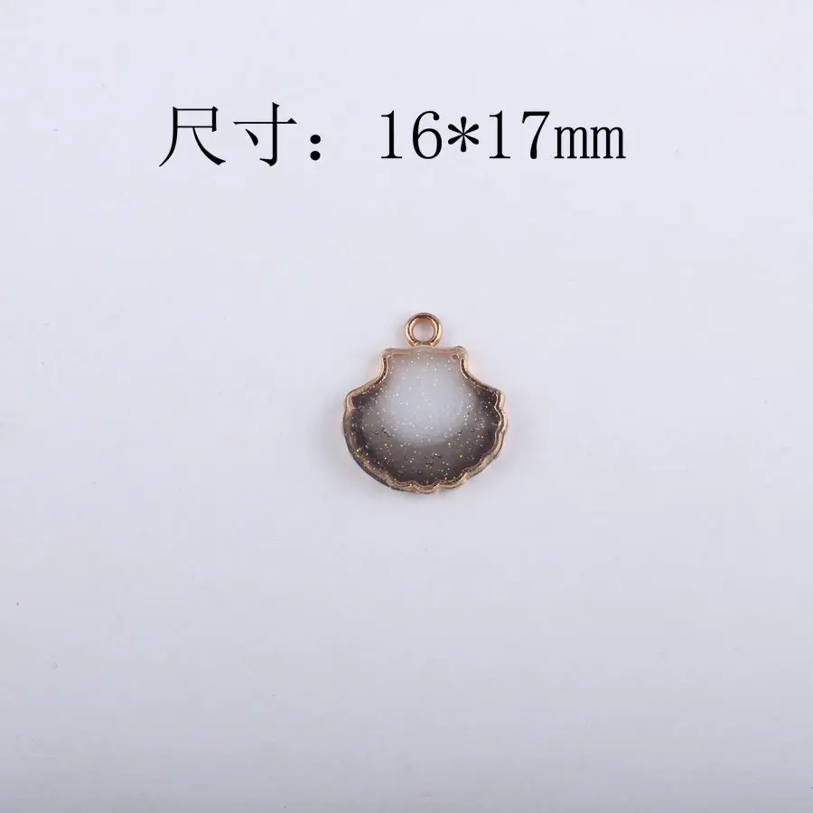 10 шт. 17*16 мм DIY эмалевые ракушки Подвески корейские аксессуары KC Золотой сплав