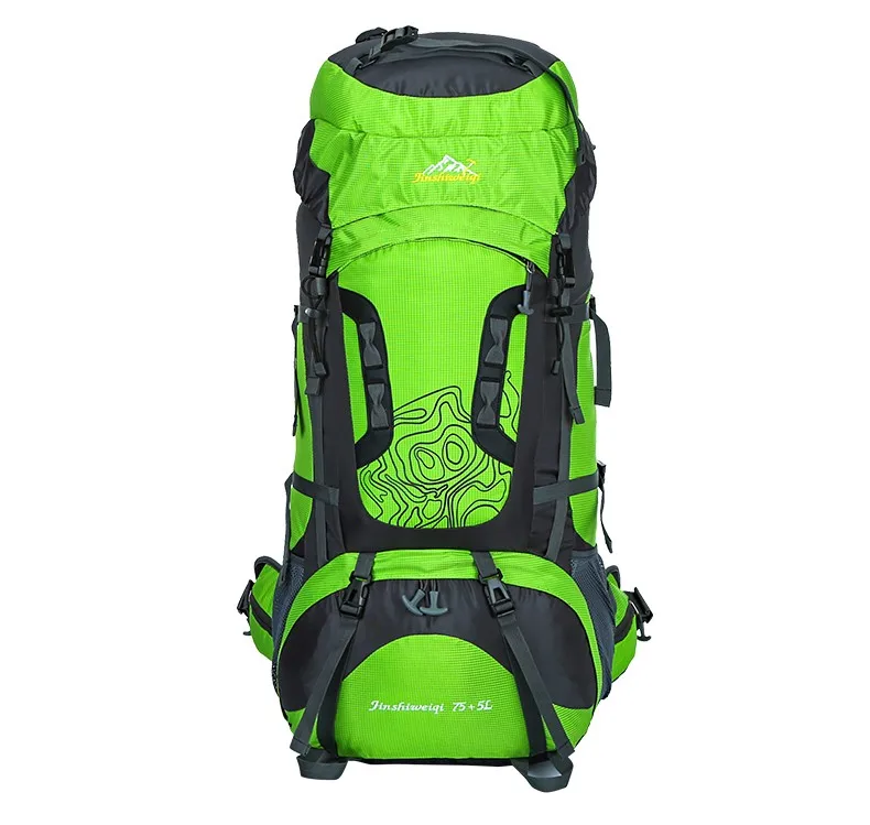 80L Outdoor Backpack Unisex Large Professional Mountaineering Backpack Waterproof Nylon Bags Climbing Hiking Camping Rucksack