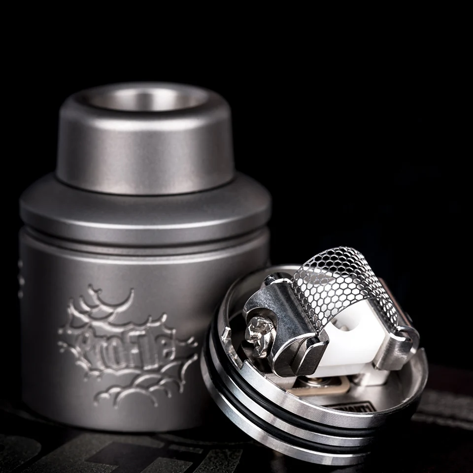 Original Wotofo Profile RDA 24mm rebuildable dripping atomizer with Mesh Style Coil regularsquonk pin juice taster RDA  (11)