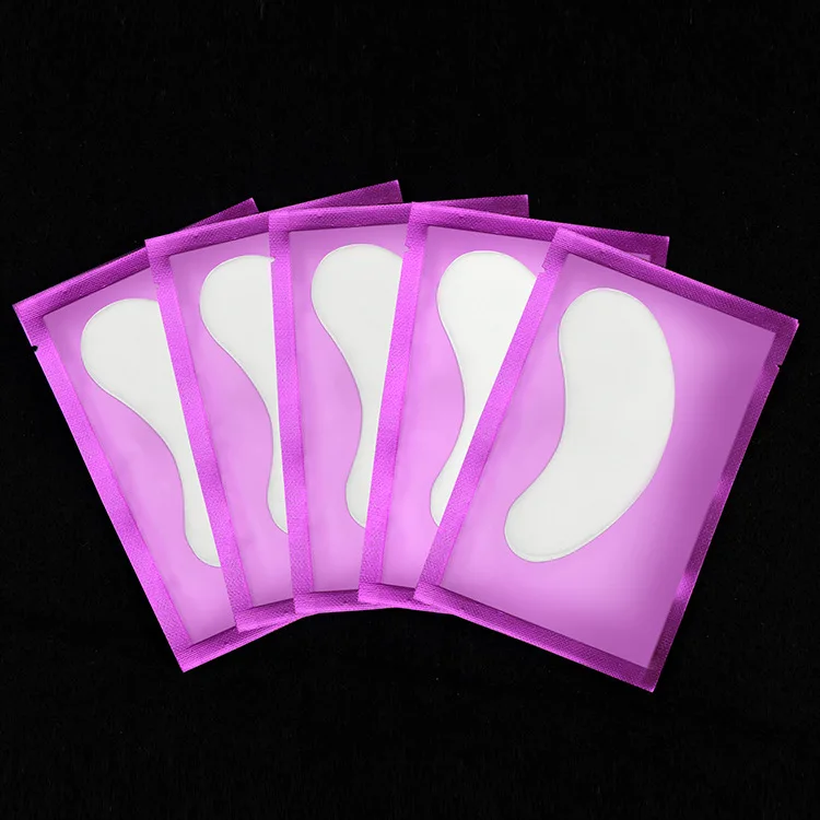 100/200 пара подушечки для наращивания ресниц патчи под глазами накладки для ресниц накладки для наращивания ресниц бумажные патчи накладки для глаз наклейки-заплатки - Цвет: 100pcs purple