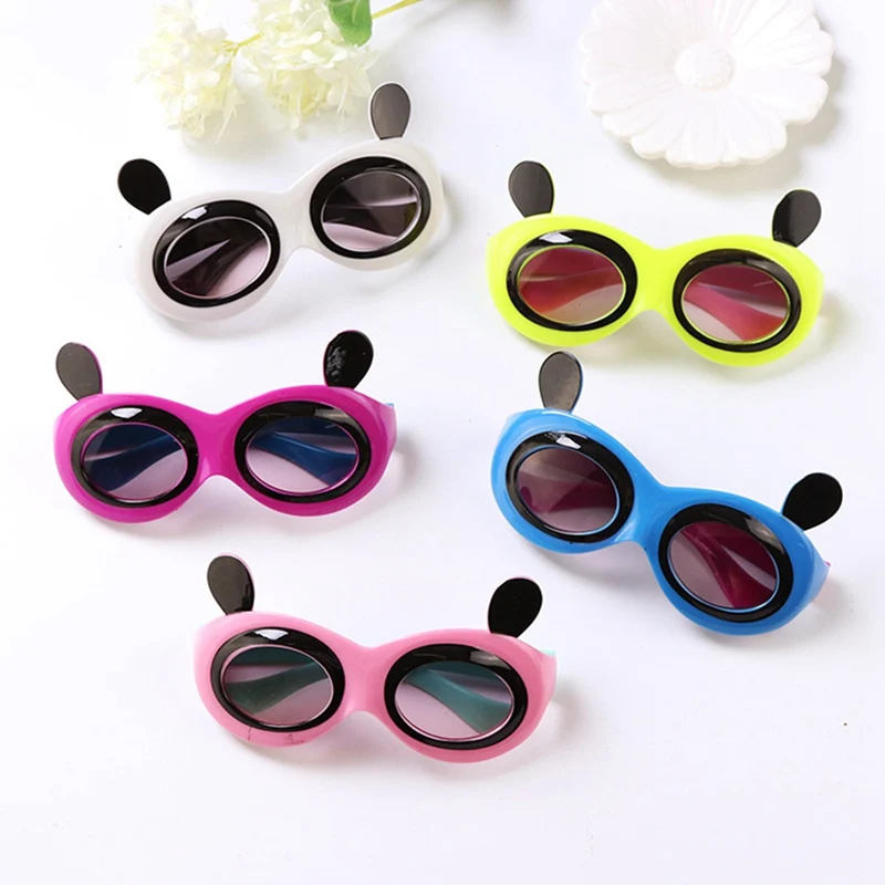 

1Pc Toddler Girls Boys Cartoon Panda Ear Anti UV Eyeglasses Children Baby Kids Sunglasses