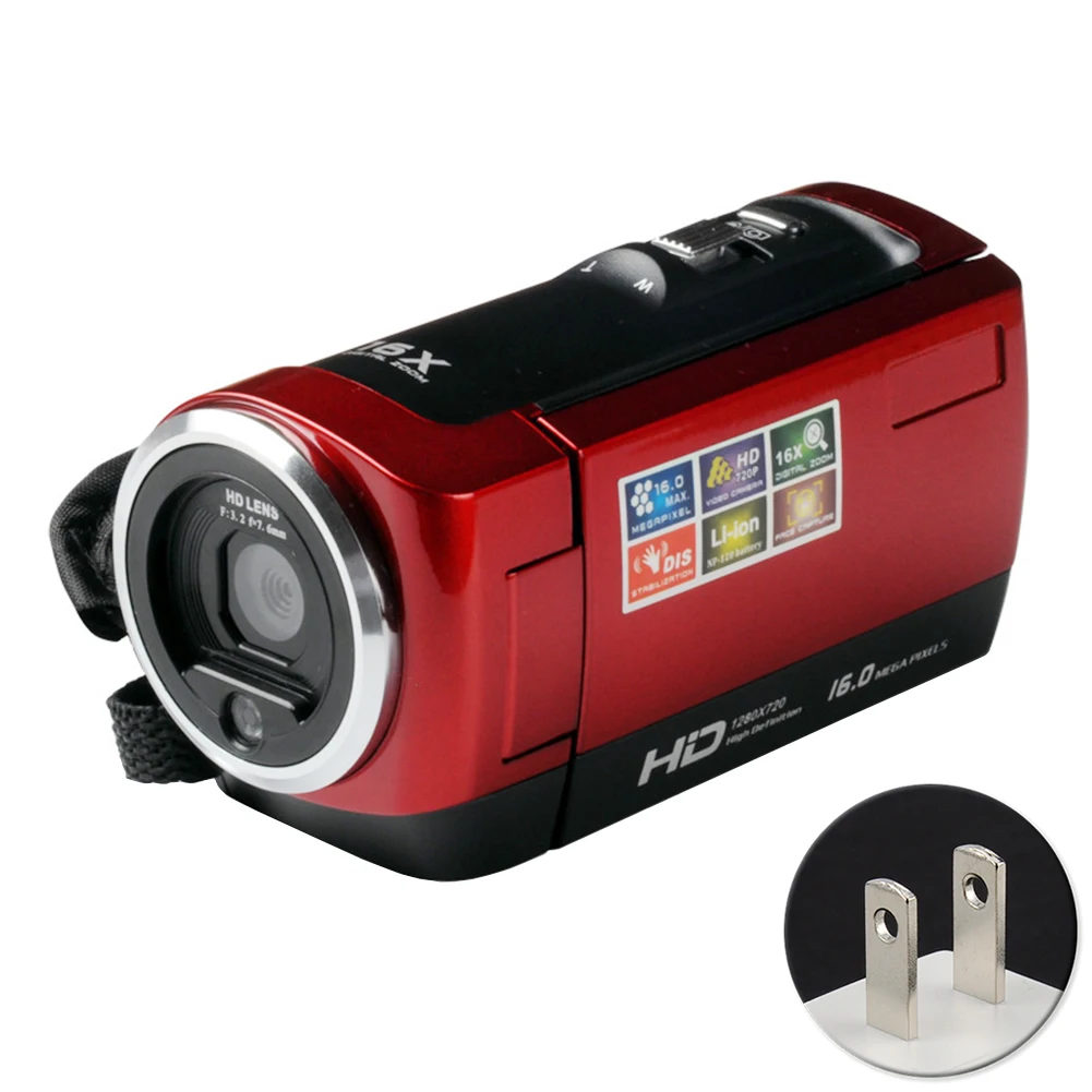 

Multifunctional Camera Portable HD Resolution 16x Digital Zoom Digital 720P LCD Screen Video